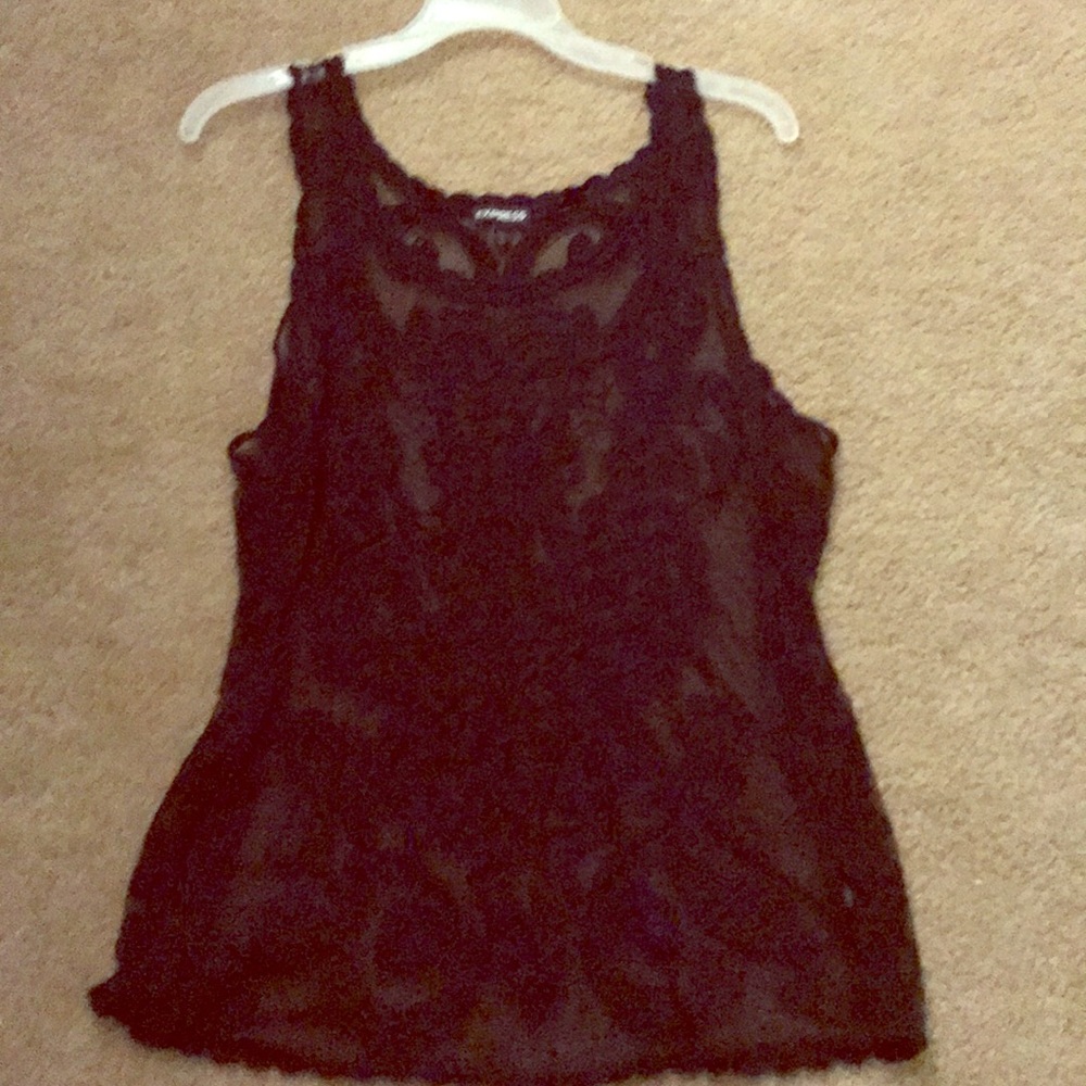 Black lace top